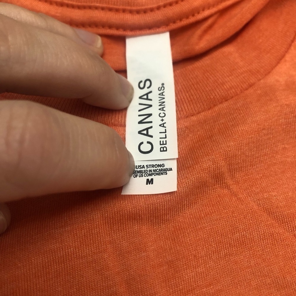 Bella + Canvas | "I'm A Real Treat" Graphic Tee | Size M | Heather Orange - Picture 8 of 16